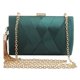 thumbnail image 1 of Minnieouse Bolso de embrague de fiesta de noche de seda con colgante de borla elegante para mujer rojo Bolsas de mensajero y de hombro Verde oscuro, 1 of 1