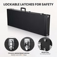 thumbnail image 3 of Yescom 2 Set Electric Guitar Hard Cases Wooden Shell for Les Paul Style & Universal Fit Portable Gig Bag with Lock Studio Travel, 3 of 10