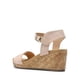 thumbnail image 3 of Sandalia DREAM PAIRS NINI-8 Nude Plataforma Cuña 7.5 cm, 3 of 7