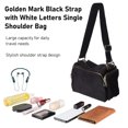 thumbnail image 3 of Bolso de hombro individual letras blancas Excelente material Gran capacidad Uso diario Bolso bandolera de una sola correa Moda firme para exteriores ANGGREK Otros, 3 of 8