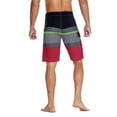 thumbnail image 3 of Nonwe Men's Sportwear Quick Dry Swim Trunks with Lining Red 28, 3 of 6