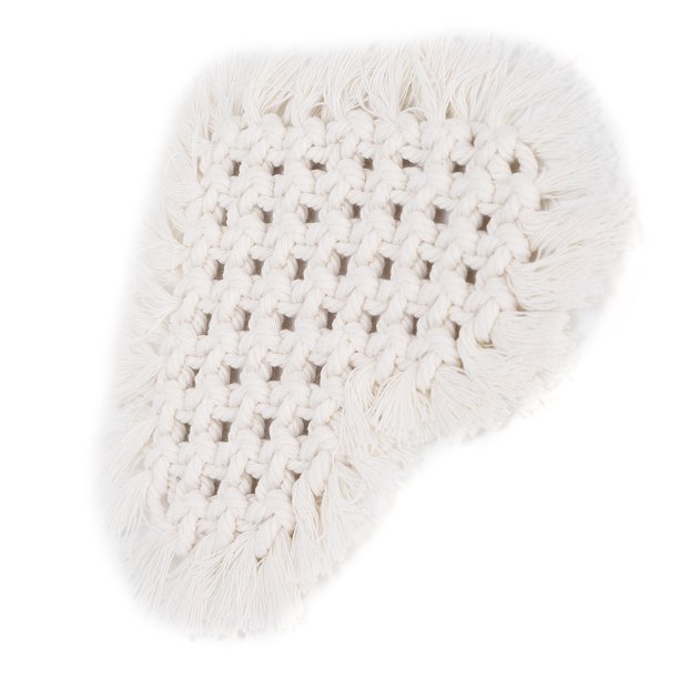 Posavasos en forma de corazón mantel Individual tejido hecho a mano decoración de escritorio Material de algodón para bebidas de té y café ANGGREK Otros