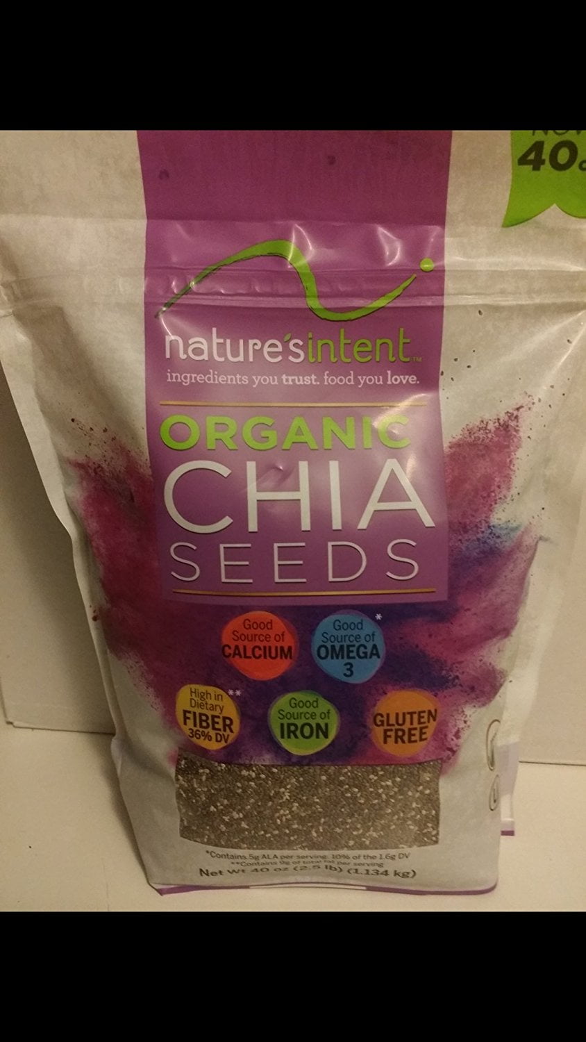 Nature's Intent Organic Chia Seeds 40 oz