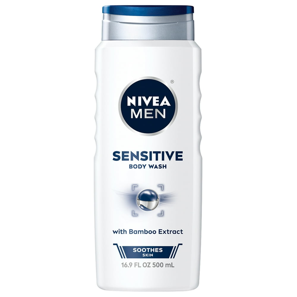 NIVEA MEN Sensitive Body Wash, 16.9 fl. oz.