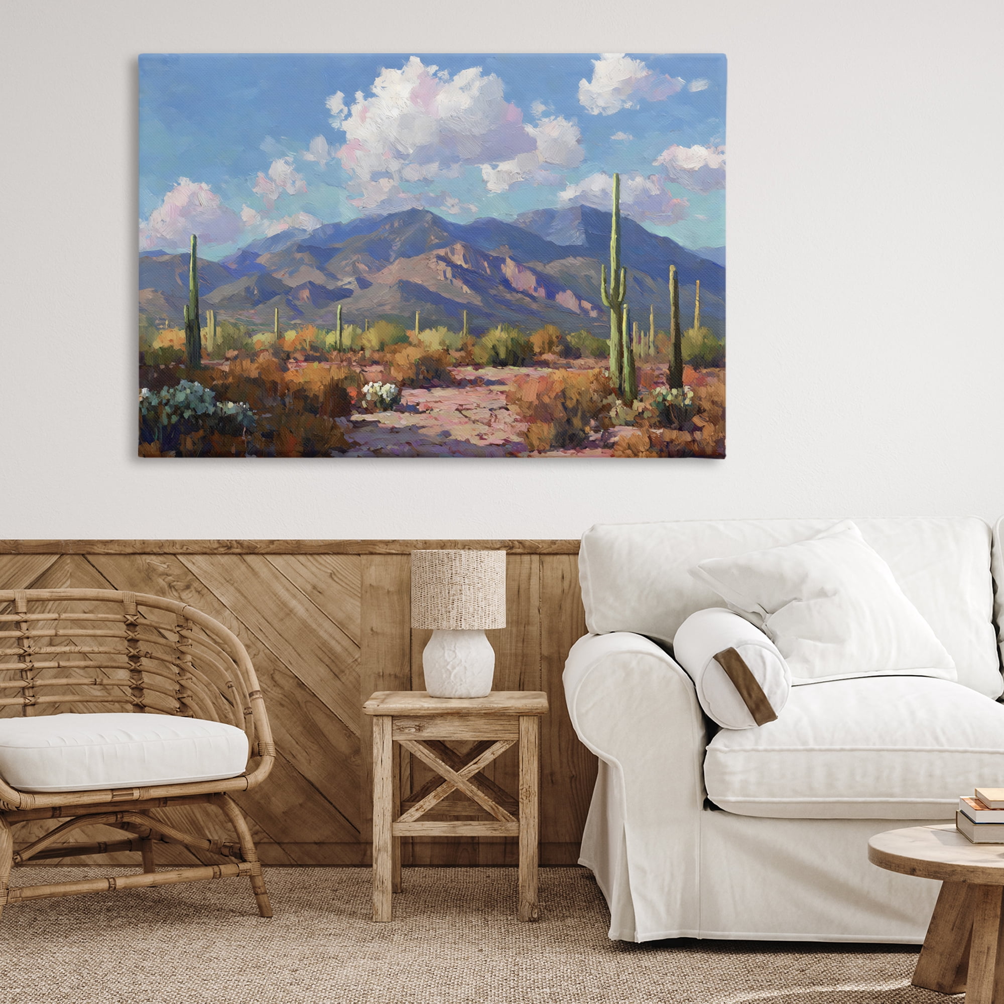 Stupell Industries Desert Mountains at Sunset Glow Canvas Wall Art, design by Gina Kelly