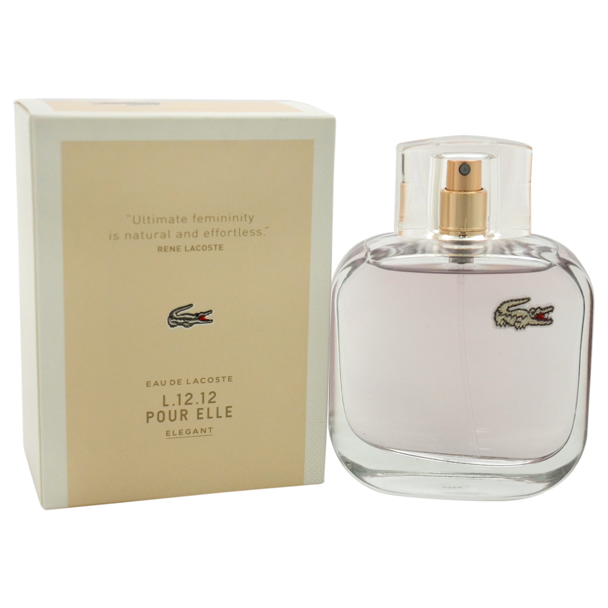 Lacoste Eau de Lacoste L.12.12 Pour Elle Elegant by Lacoste for Women 3 oz EDT Spray Walmart