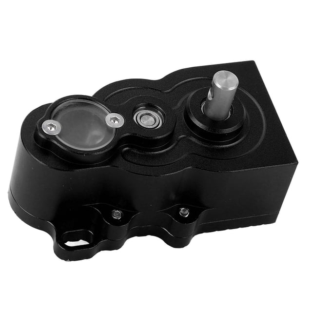 RC Gearbox, Motor Aluminum CNC Vertical Gearbox D1RC Gear Box for SCX10 1/10 Remote Control Car Upgrade Parts, Adjustable Gear Ratio Middle Transmission Box Aluminum Alloy