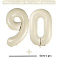thumbnail image 2 of Globo LVMOQIQIU, 40 cm, blanco, número 90, blanco crema, 2 unidades, 2 of 6