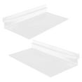 thumbnail image 6 of WHAMVOX 2pcs Slatwall Shelves Hanging Slatwall Accessories Clear Wall Shelves Shoe Shelves, 6 of 8
