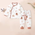 thumbnail image 2 of Kids Outfit Long Sleeve Solid Pattern Top and Sweatpants Fall Winter Clothing Set, 2 of 6
