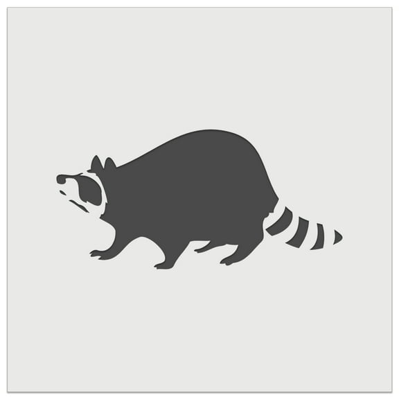 Wandering Raccoon Trash Panda DIY Cookie Wall Craft Stencil - 5.5 Inch