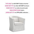 thumbnail image 4 of Ektorp Tullsta Chair Cover Replacement for IKEA Tullsta Chair Cover,Ektorp Tullsta Armchair Cover Only!Does not fit on Other Brand Barrel Chair (Cotton White), 4 of 4