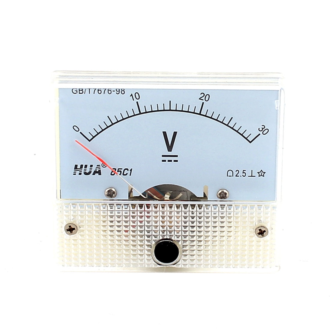 85C1 DC 030 Volt Measuring Rectangle Analog Panel Voltmeter Gauge