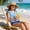 EliteGoogv+Blue, variant on Girls Classic Two Piece Swimsuits Solid Color Criss Cross Top & Briefs Bathing Suit Comfortable Swimwear Beach Pool Vacation Swimsuit,Yellow,9-10 Years