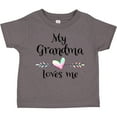 thumbnail image 3 of Inktastic My Grandma Loves Me Heart Grandchild Boys or Girls Toddler T-Shirt, 3 of 5