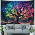 thumbnail image 4 of BCIIG Tree of Life Tapestry Black Light Tapestry Galaxy space Life Force Tapestry for Bedroom Glow in the dark Tapestry Wall Hanging, 4 of 6