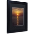 thumbnail image 2 of Trademark Fine Art "Sunset Paddleboard" Canvas Art by Kurt Shaffer, Black Matte, Black Frame, 2 of 4