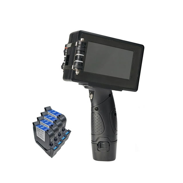 Imprimante à Jet d'Encre Thermique Mobile Portable à Jet, à Main, 12,7 mm, Code-Barres QR Variable, Code de Lot, Date, Numéro, Logo, Date d'Expiration, Étiquette