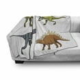 thumbnail image 3 of Dinosaur Soft Flannel Fleece Throw Blanket, Wild Fossils Prehistoric Scary Animals Reptiles Look Like Dragons Fantasy Print, Cozy Plush for Indoor and Outdoor Use, 50" x 70", Multicolor, by Ambesonne, 3 of 6