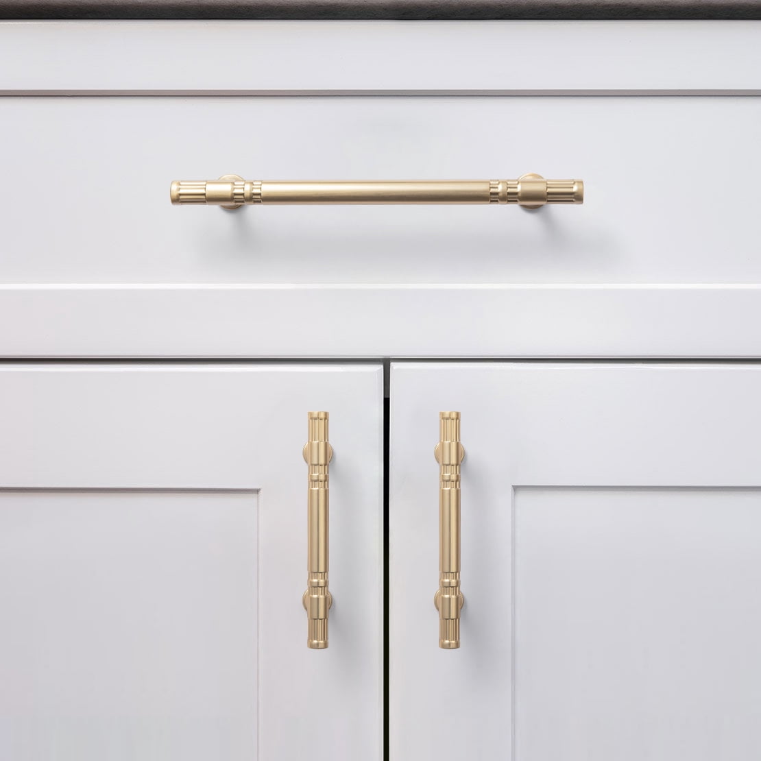 Goo-Ki Champagne Bronze Cabinet Handles of 3''(76mm) Hole Center, Zinc Alloy Cabinet Pulls for Drawer,Dresser,Cupboard Wardrobe Cabinet,12 Pack