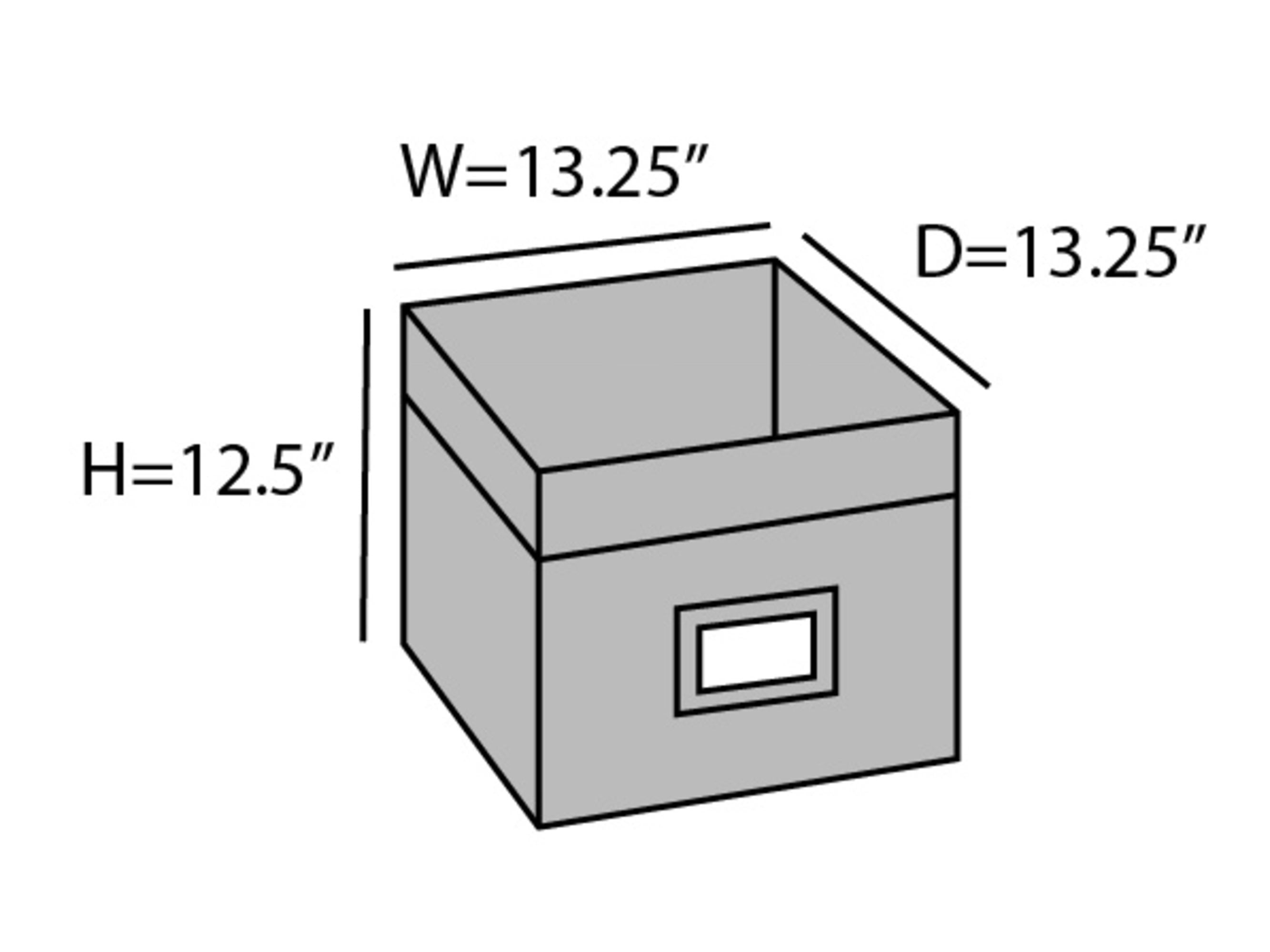 Covermates Keepsakes - Adjustable Cube Storage Bin - Configurable FlexGrid Compartments - ID Window - Pull Handles - Indoor Storage, Grey Heather