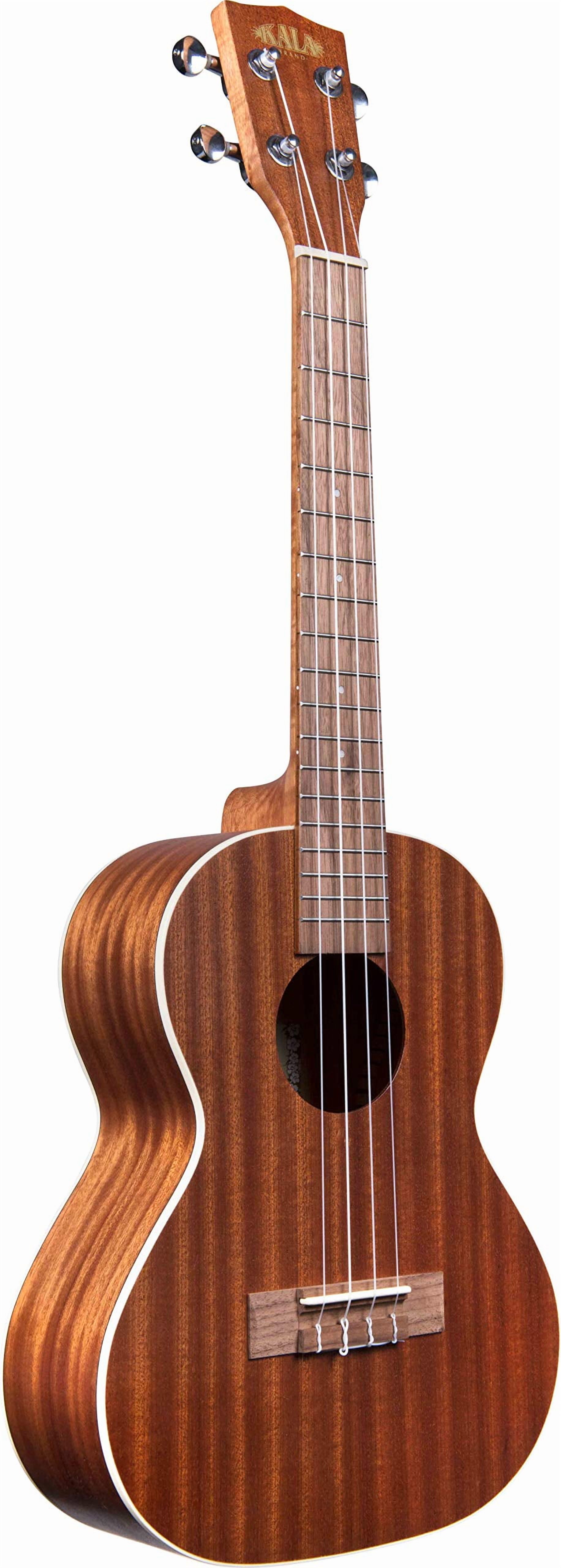 Kala KA-T Mahogany Tenor Ukulele Bundle with Gig Bag, Tuner, Austin Bazaar Instructional DVD, and Polishing Cloth