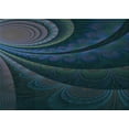 thumbnail image 1 of Ahgly Company Machine Washable Indoor Rectangle Transitional Blue Jay Blue Area Rugs, 2' x 5', 1 of 7
