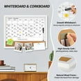 thumbnail image 6 of MaxGear Dry Erase Calendar Boards Monthly Whiteboard Calendar & Corkboard for Wall, Magnetic 17""x13"" Dry Erase Board with Gray Wood Framed, 6 of 7