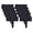 Black, variant on Imitation Stone Garden Fence No Dig Landscape Edging Faux Stone Garden Border Plastic Pound in Edging for Landscaping Flower Beds Yard Decorative Artificial Rock Edgers Bricks (10, Grey)