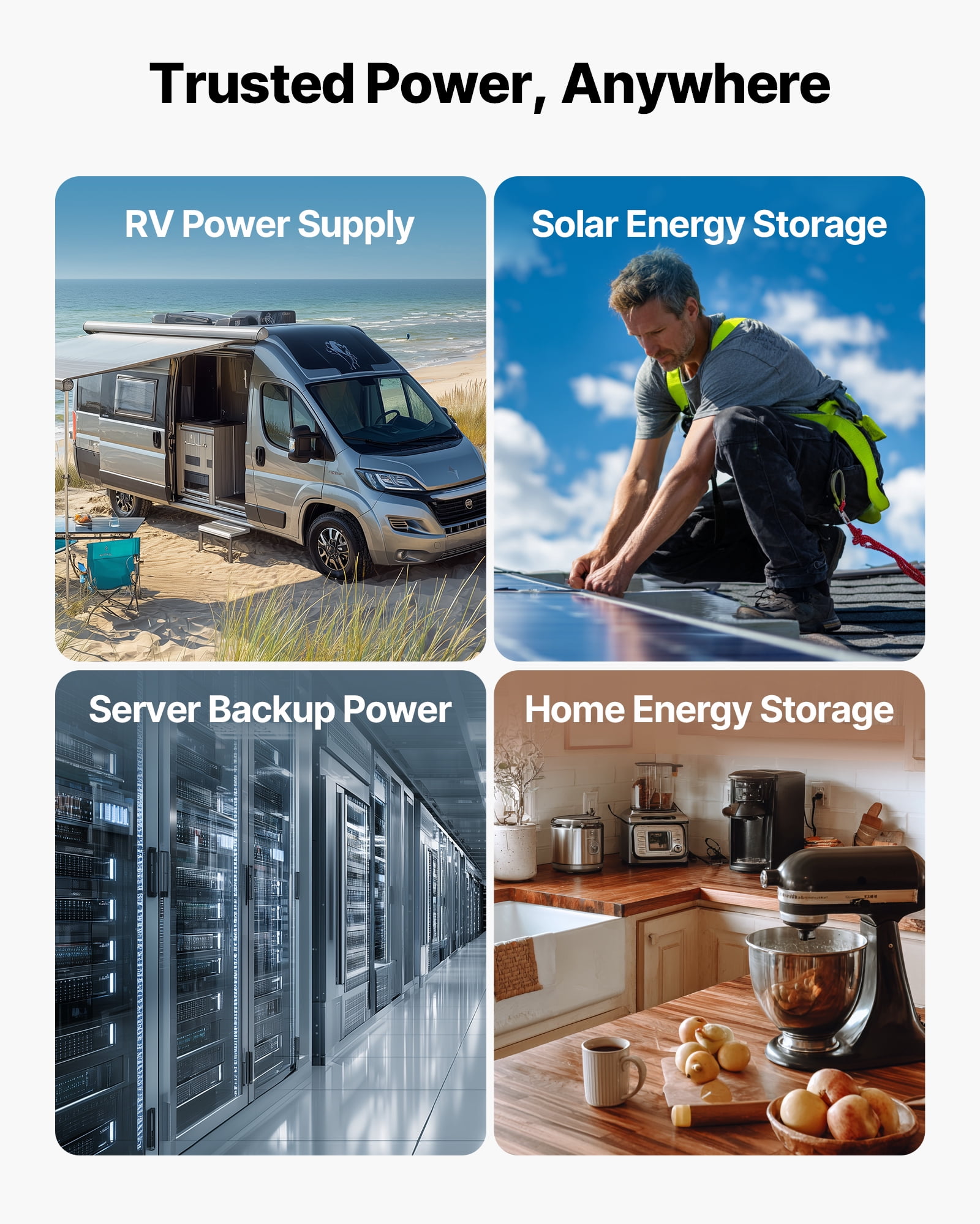VEVOR 48V 100Ah LiFePO4 Lithium Battery, Built-in 100A BMS, 51.2V Server Rack LiFePO4 Battery with Bluetooth, 5.12kWh Capacity, Max 6000 Cycles, LCD Display, for Off-Grid, Solar System, Backup Power