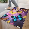thumbnail image 4 of Purple Yellow Blue Butterfly Pattern Door Rugs,Washable Non Slip Door Mats Indoor,Decorative Door Mats,Entry Mat Indoor for Entrance,Bedroom,Kitchen,Bathroom,17"x30", 4 of 6