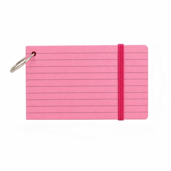 3x5 Colored Lined Index Cards With Removable Metal Binder Ring Blank Index Cards 3x5 Index Cards Colored Index Cards 3x5 Flash Cards Note Cards Study Flashcards Office-Pink