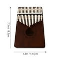 thumbnail image 2 of RENACLIPY Portable Kalimba Thumb Piano in Coffee Color - Compact 1 Set Musical Instrument for Beginners and, 2 of 8