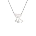 thumbnail image 2 of Delight Jewelry Silvertone Mini Snowflake Silvertone Dream Big Pendant Necklace, 25", 2 of 4