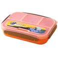 thumbnail image 1 of Bento Box para adultos, lonchera Bento para niños con 4 compartimentos y cuchara, caja de almacenamiento de alimentos a prueba de fugas de 1000 ML para la escuela, 1 of 5