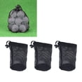 thumbnail image 3 of Golf Ball Net Bag, Sports Mesh Bag Large Storage Capacity Locking Rope 3Pcs Multifunctional  for Table Tennis for Toys, 3 of 7