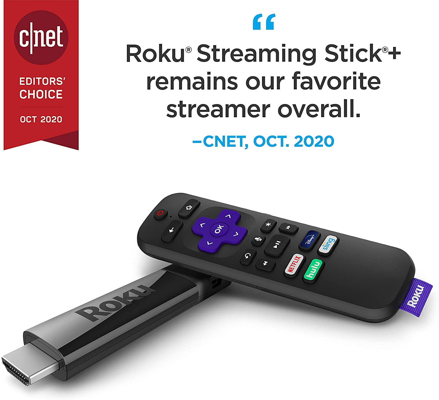 Roku Streaming Stick+ | HD/4K/HDR Streaming Device with Long