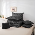 thumbnail image 6 of Feelyou Boho Damask Bedding Comforter Set 7pcs, Tribal Gothic Cat King Bedding Sets, 6 of 8