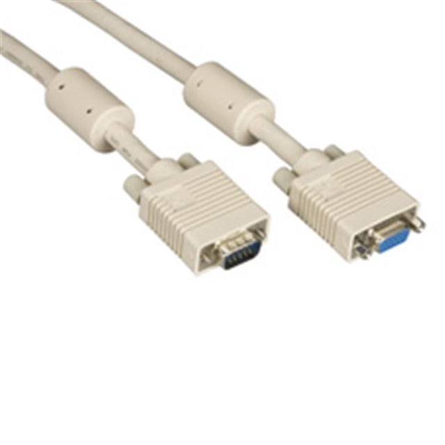 5 ft. VGA Video Cable with Ferrite Core, Male - Beige