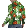 thumbnail image 6 of Haiem Palm Leaves And Tropical Flowers Patterned Men's Hoodie with Kangaroo Pocket - Ideal Pullover Sweatshirt for Daily Wear, Travel, and Home-Small, 6 of 7