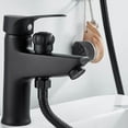 thumbnail image 4 of relayinert Easy To Install Faucets With Modern And Soft Outflow For Bathroom Dual Purpose Wash Basin Stopcock Electroplated color 1Set, 4 of 6