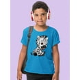 thumbnail image 2 of Zebra Sitting T-Shirt Juniors -Image by Shutterstock,  Medium, 2 of 4