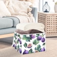 thumbnail image 5 of Foldable Fabric Storage Bin With Handle Collapsible Basket Box Storage With Lid Organizer Figs with Leaves, 5 of 7