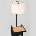 thumbnail image 5 of Better Homes & Gardens Brand Matte Black Floor Lamp with Magazine Rack, 5 of 12