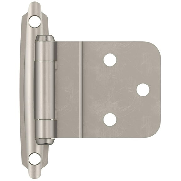 Amerock Bp3428 Functional Hardware 3/8" Inset Surface Mount Cabinet Door Hinge - Nickel