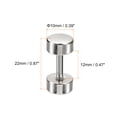 thumbnail image 2 of Unique Bargains 8Pack Métal Sac Sangle Connecter Boucles, 12x22mm Bourse Vis Rivets de Fixation (Ton Argent), 2 of 7