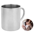 thumbnail image 4 of Spptty Portable Double‑Layer Stainless Steel Heat Insulation Coffee Mug Milk Cup with Handle 400ml,Milk Cup,Coffee Cup, 4 of 8