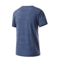 thumbnail image 5 of Men's Athletic Running T-Shirts Quick Dry Gym Workout Shirts Moisture Wicking Short Sleeve Lightweight Sports Tee Tops Big and Tall Size L-5XL Dark Blue, 5 of 5