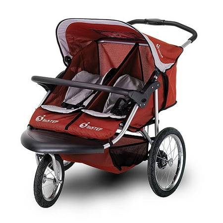 InSTEP - Safari Double Jogging Stroller, Red