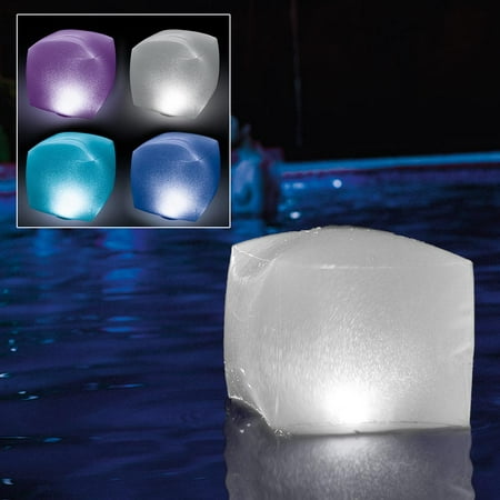 Intex Floating Pool LED Lighting Inflatable Cube Light, Battery (Best Rated Floating Pool Lights)